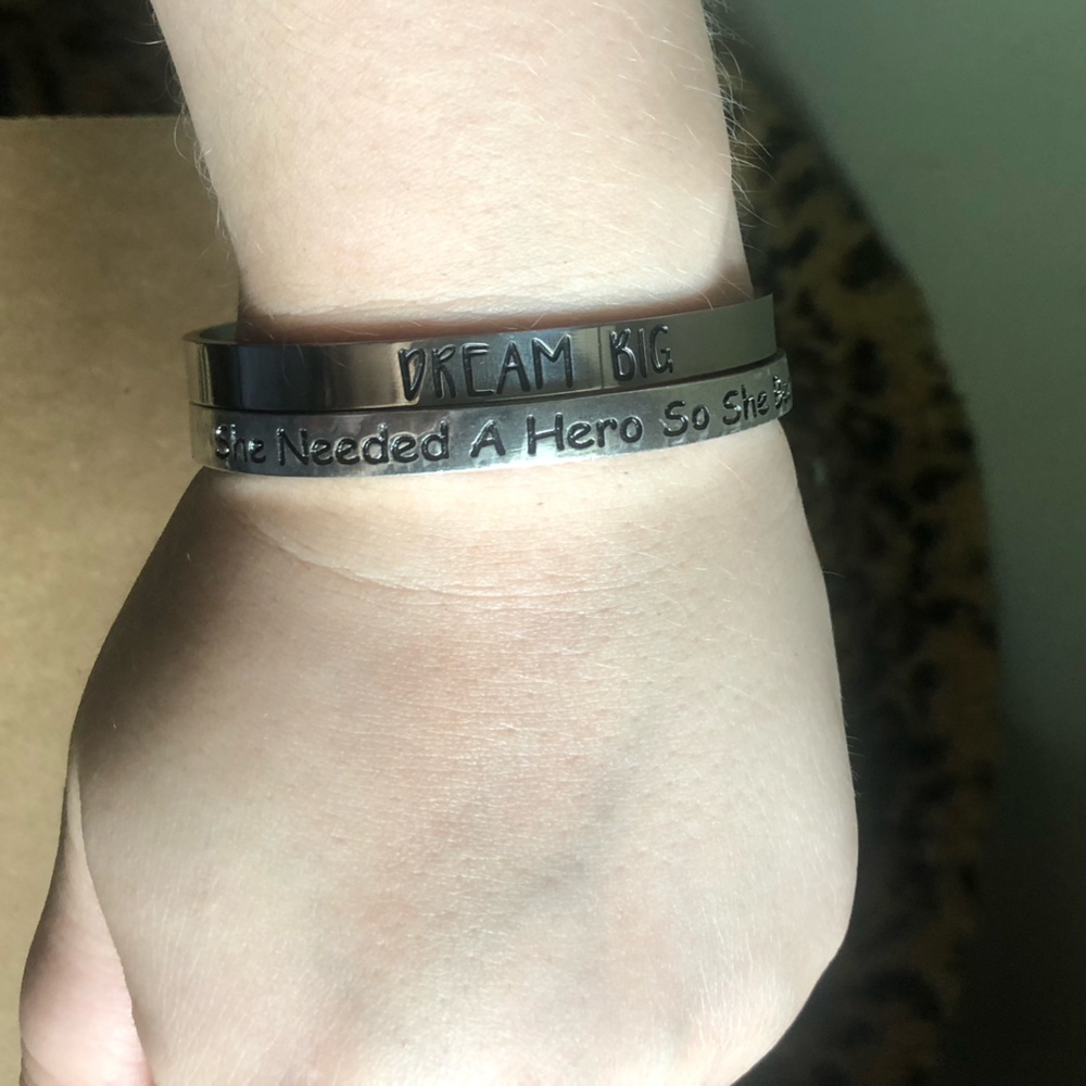 2 Inspirational Cuff Bracelets - image 5